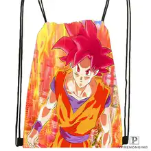 Изготовленный На Заказ Стрекоза_ kid_goku_Drawstring рюкзак сумка милый рюкзак детский Ранец(черная спинка) 31x40 см#180611-03-116