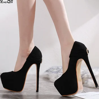 

Summer fashion 16cm High Heels stiletto platform sandals women sexy round toe pumps shoes
