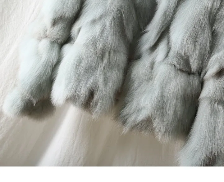Короткие женские парки, утолщенные теплые пальто из натурального меха лисы, женские зимние модные куртки, свободные однотонные женские пальто