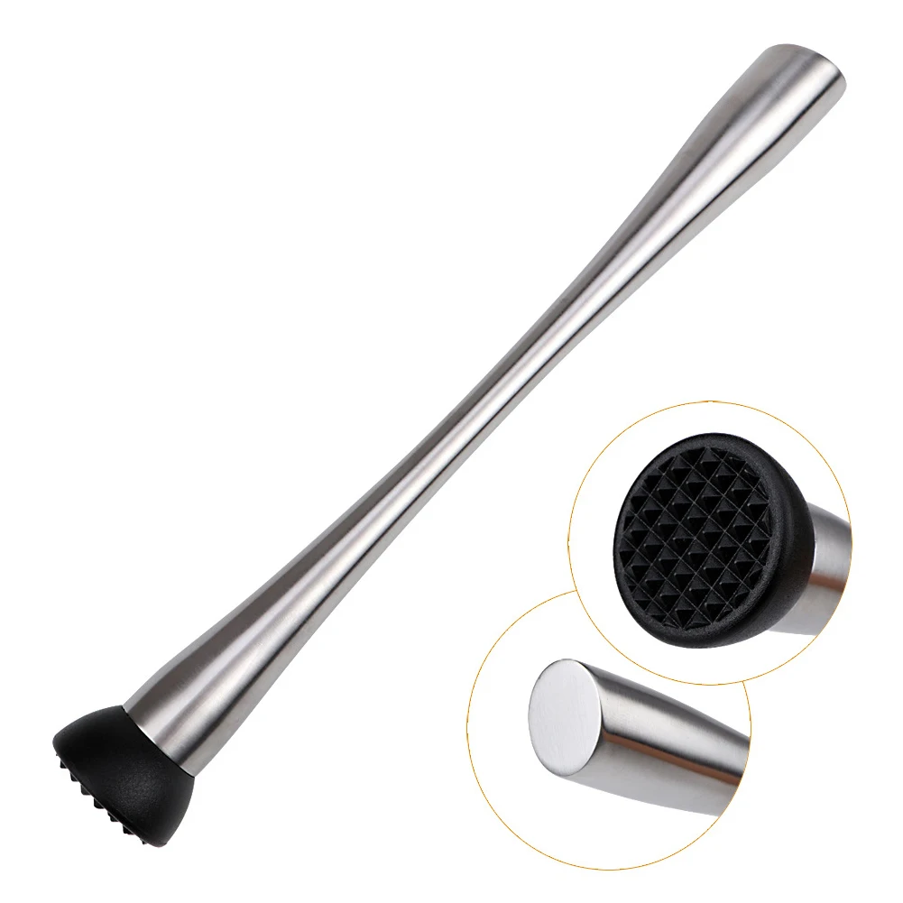 Bar Tools Cocktail Barware Mint Fruit Bartenders Ice Stainless Steel Drink Practical Mixer Muddler Mojito Accessories DIY