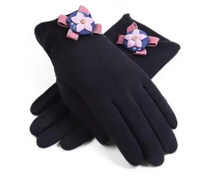 Перчатки зимние женские осенние и зимние теплые перчатки тонкие модные перчатки для вождения CD50 Q02 - Цвет: C