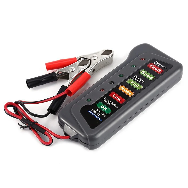 

dropshipping 12V 6 LED Car Battery & Alternator Tester Battery Condition Alternator Charging Test Tool OE88