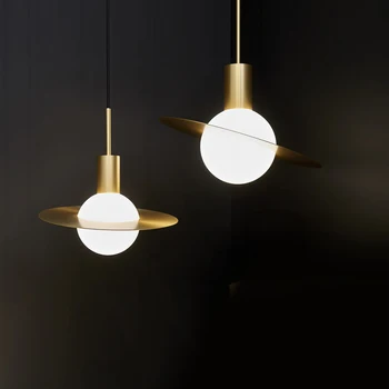 

Modern Style Living Room Bedroom Minimalist Restaurant Pendant Light Nordic Clothing Decoration Glass Ball Pendant Lamp Bed