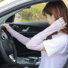 Рукав на руку тонкие кружевные гетры для локтя компрессионные для езды на велосипеде на открытом воздухе Защита от солнца FDX99