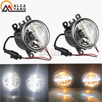 

Car LED Bulb H11 Fog Light + Angel Eye DRL Daytime Running Light For Renault Megane 2/3 Duster Logan Fluence Koleos Kangoo