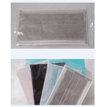 

100pcs Independent Packaging Disposable Mask Pink 3 Layer Nonwove Ply Face Mouth Masks Melt-blown