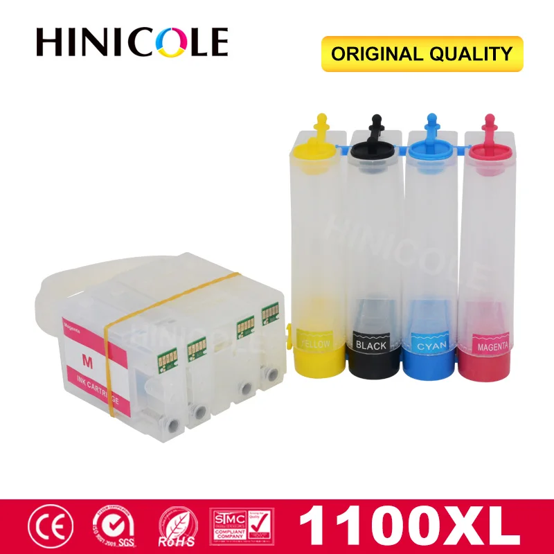 Hinicool sistema de tinta continua para impresora Canon PGI 1100, MAXIFY  MB2010, MB2110, MB2710|Sistema de suministro continuo de tinta| - AliExpress