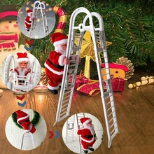 Креативная электрическая лестница для скалолазания, рождественские подарки для детей, скалолазание, кукла Санта-Клауса, детский подарок, музыкальная игрушка, домашнее рождественское украшение