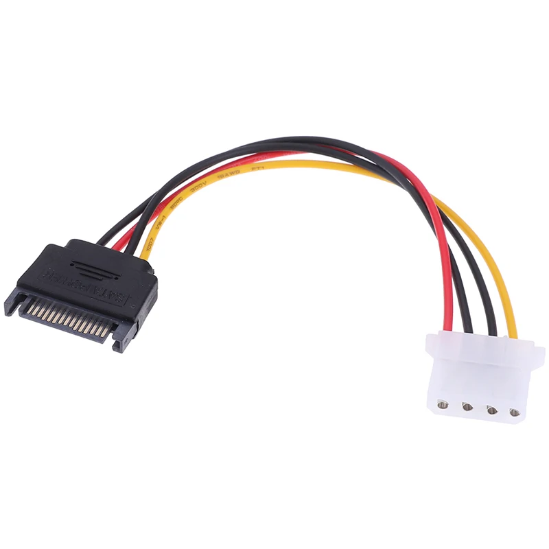Горячая Распродажа 1 шт. кабель питания SATA-IDE 15 Pin SATA штекер-Molex IDE 4-контактный