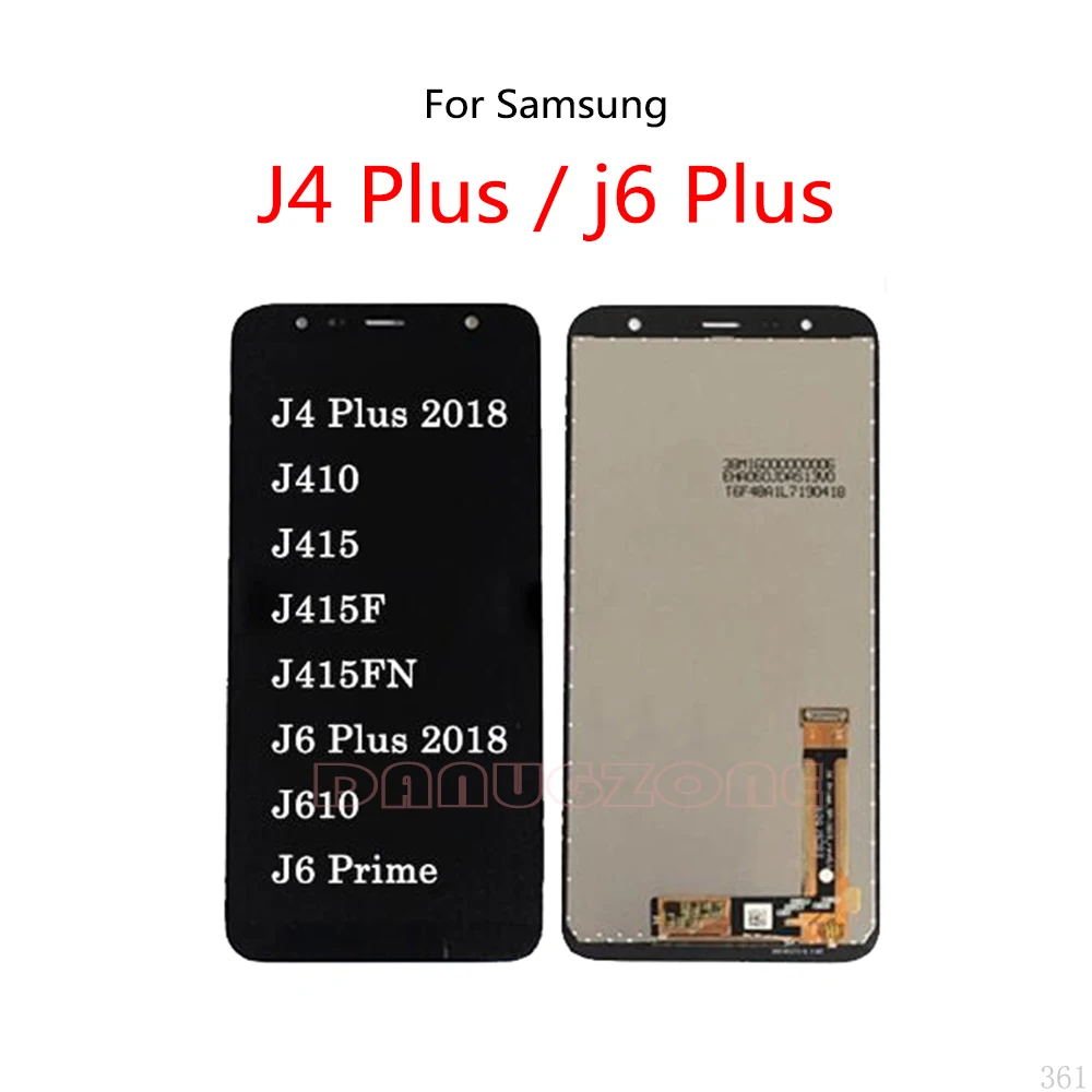 ЖК-дисплей для Samsung Galaxy J4 Plus J415F / J6 2018 J610 J610F + сенсорный экран дигитайзер в сборе |