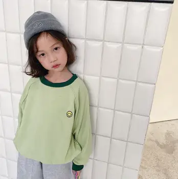 

2020 New Style Girls T-Shirt Spring Cotton Fashion Girls Sweatshirt 2-7t PO813