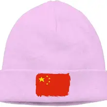 Мужские и женские китайский флаг открытый ежедневный бини шляпа-Кепка с черепом черный