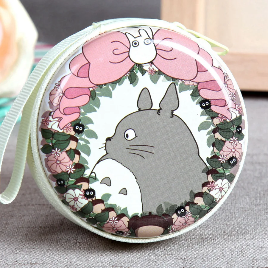 1 х симпатичный кошелек TOTORO на молнии с аниме фигуркой унисекс маленький
