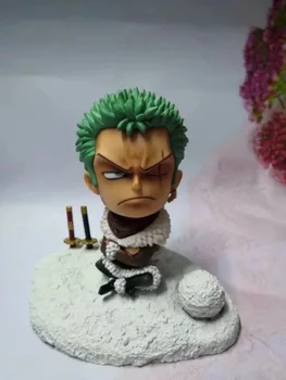 

New Anime 15CM One Piece Snowman Roronoa Zoro showhand statue PVC Action Figure Collection Model Toys Doll Gift