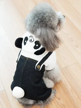 

Double Shoulder Strap Big Dog Clothes Autumn Winter Four-legged Clothes Dog Thickened Points Jacket Cotton Pet Clothes JJ60MF