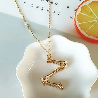 26 буквенная вешалка ketting gouden hamer metaal A-Z eerste minimalistische mode вешалка Twist ketting sieraden