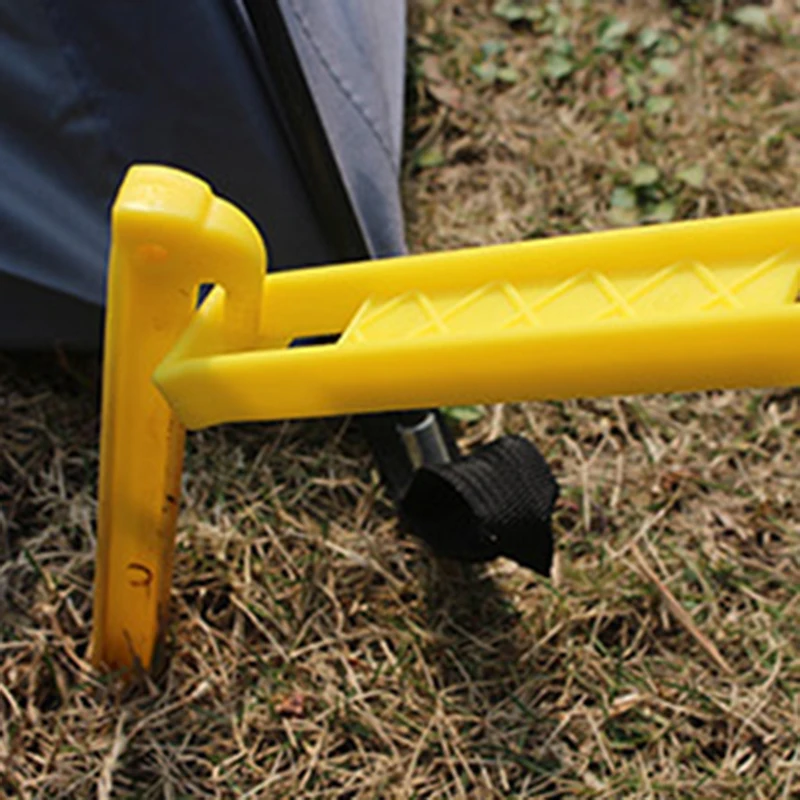 

Yellow Heavy Duty Plastic Hammer For Tent Sand Camping Peg Puller Lightweight