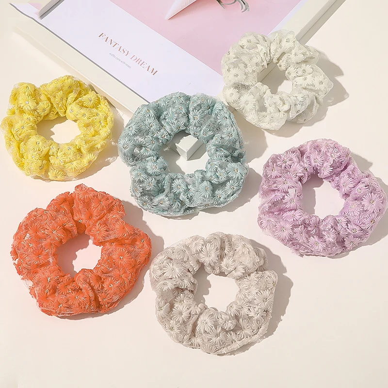 

Scrunchies Hair Ring Candy Color Hair Ties Rope summer Autumn Winter Women Ponytail Hair Accessories Girls Hairbands Gifts