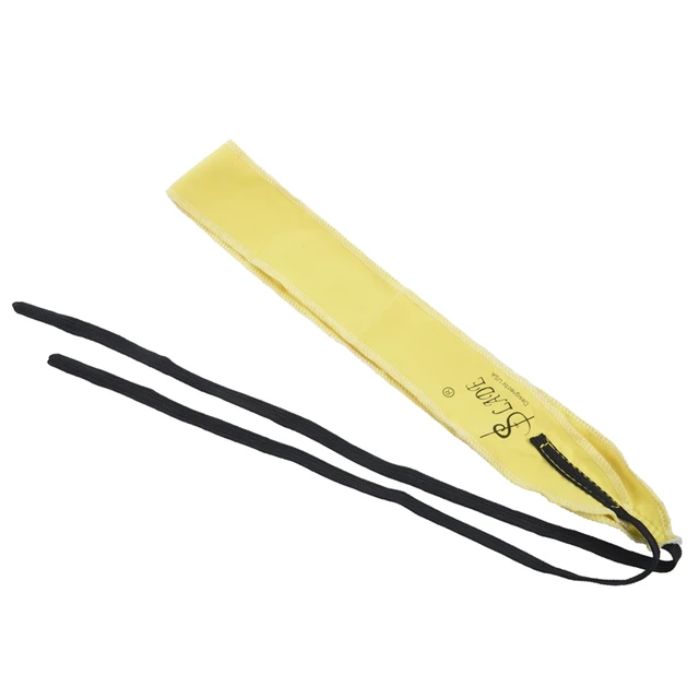 Slade Flute Clarinet Sax Saxophone Oboe Cleaning Cloth Cleaner Yellow 180x4.5cm