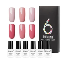 Rosalind 6 шт./партия Гель-лак набор для маникюра УФ-гель для ногтей Набор для наращивания ногтей акриловый дизайн ногтей верхнее основание