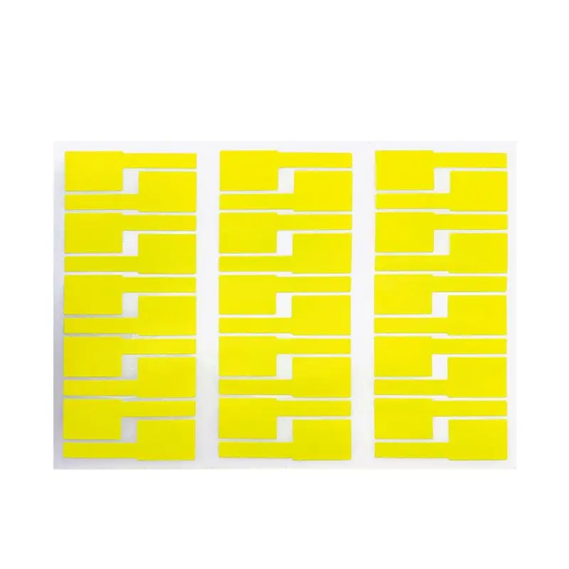 Цвет: желтый 1 Sheet Cable Labels Sticker Waterproof Identification Tags Self-adhesive Cable Tie Sticker Labels - Цвет: Цвет: желтый