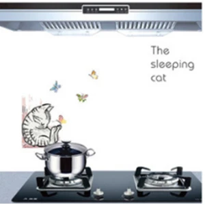 Self adhesive kitchen wallpaper aluminum foil, kitchen and cupboard stickers, oil proof waterproof cartoon wall sticker 15
