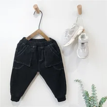 Новые детские джинсы на осень и зиму, эластичные джинсы из вельвета Ma8033