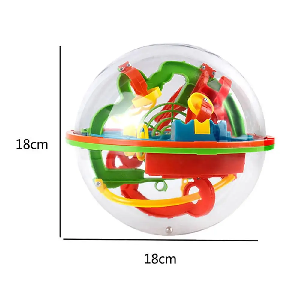 100 уровней, 3D магический лабиринт, шар, интеллект, головоломка, игра, головоломка, качающийся мяч, обучающая развивающая игрушка, орбита, игра для детей - Цвет: L