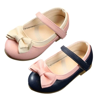 

2019 Spring Autumn Children Shoes Baby Girl Breathable Bowknot Anti-Slip Casual Sneakers Toddler Soft Soled Walking Shoes n