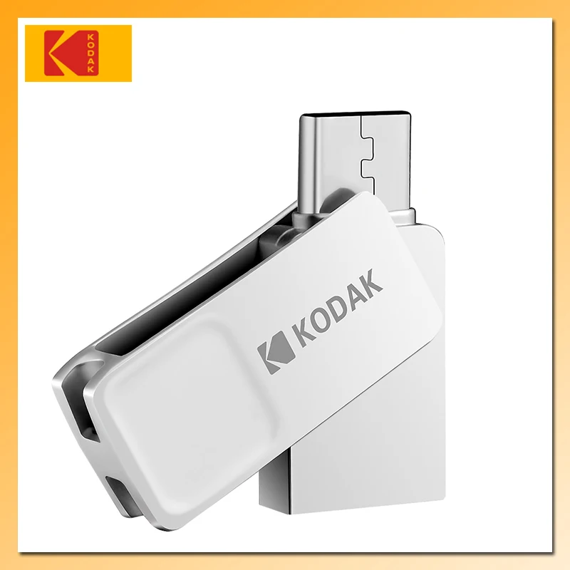 Металлический флеш-накопитель KODAK K223B USB 3 0/Micro двойной интерфейс 64 ГБ 32 16 флешка