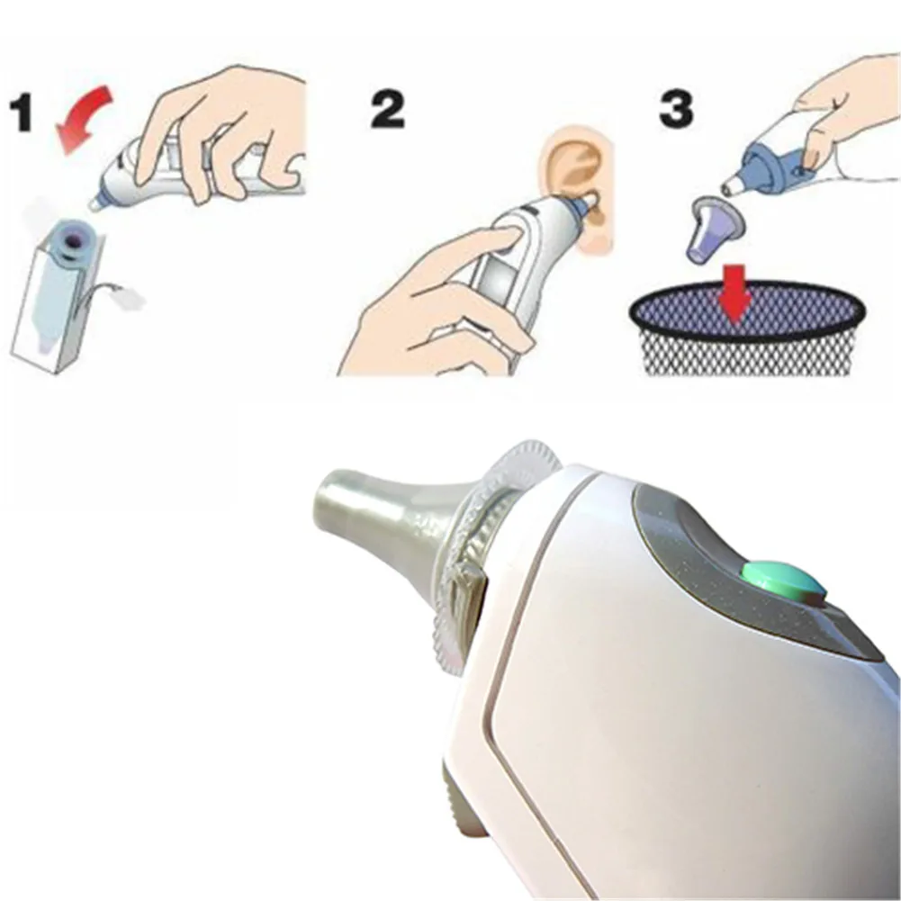 20Pcs Ear Thermometer For Replacement Lens Filters Probe Cover Ear Thermometer Ear Muffs New Arrival #W0 2