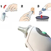 20Pcs Ear Thermometer For Replacement Lens Filters Probe Cover Ear Thermometer Ear Muffs New Arrival #W0 2