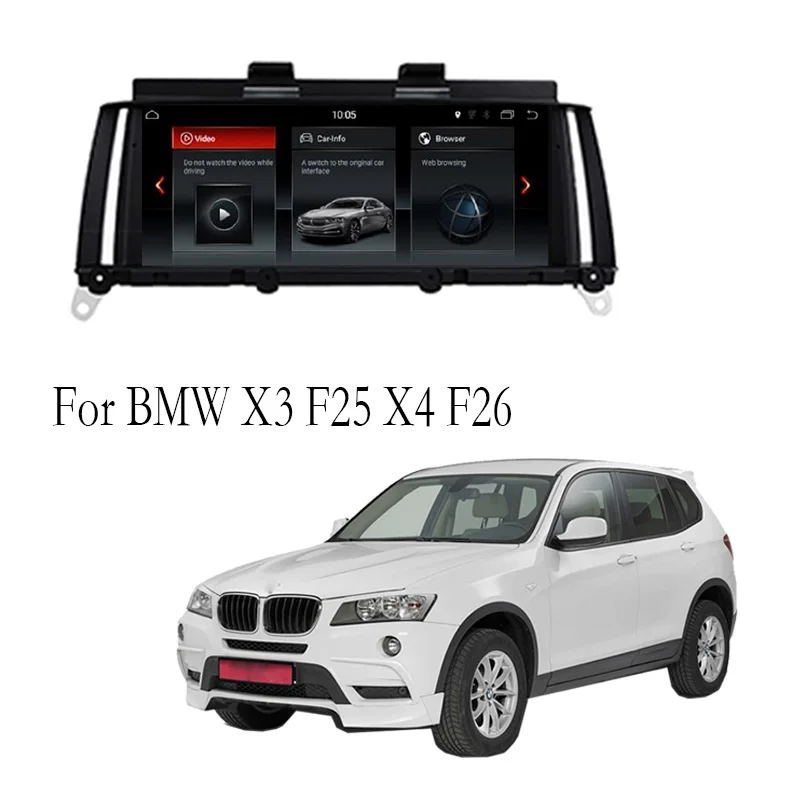 Liandlee Car Multimedia GPS Audio Radio Stereo For BMW X3 F25 X4 F26 2013~2017 CarPlay TPMS For NBT System Navigation NAVI