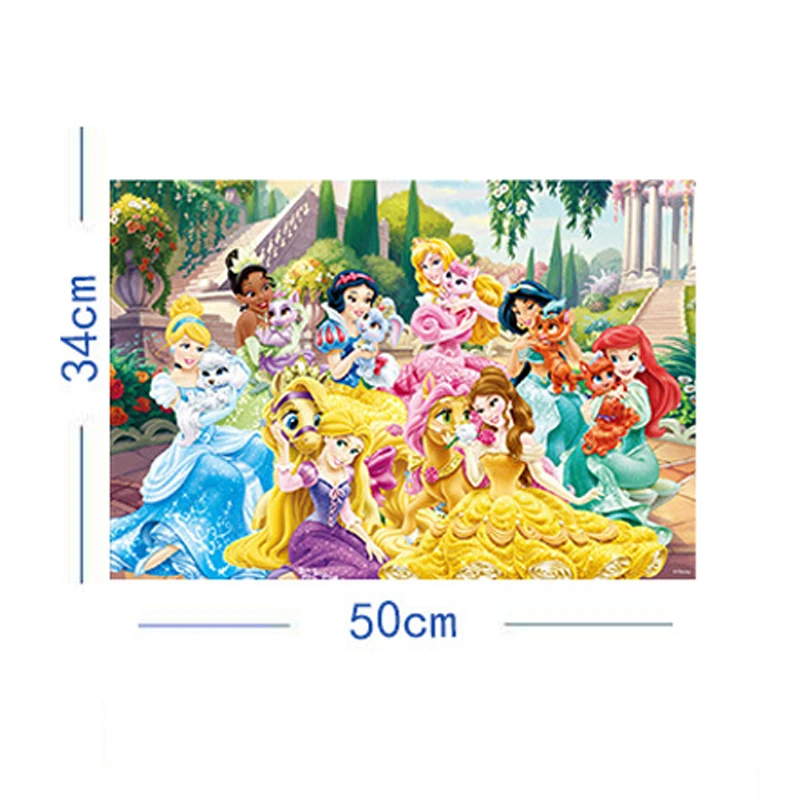 Disney princess kids puzzle DIY деревянные пазлы 300 шт. Ранние развивающие Мультяшные игрушки