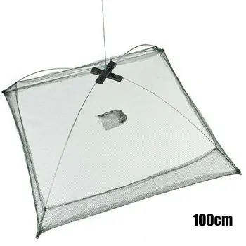 

Portable Folded Fishing Net Baits Mesh Trap Durable for Shrimp Minnow Crayfish HB88