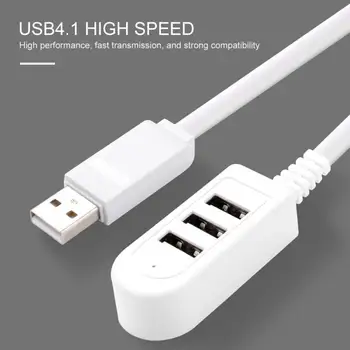 

3 Port Multi USB Hub 5V Splitter External Extension Cable For USB Devices Computer Connect Line Phone Charging Wire