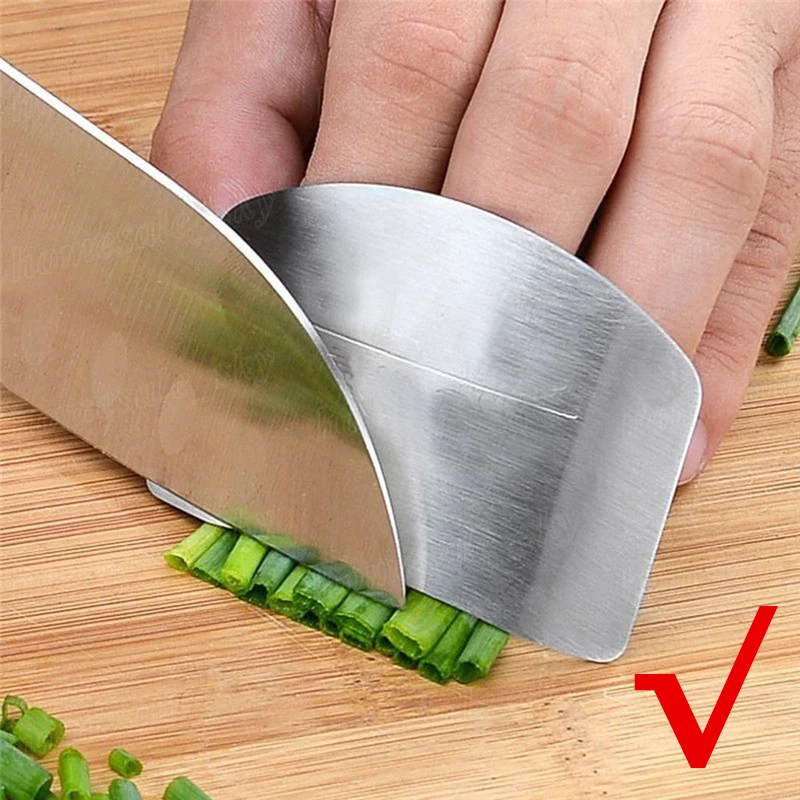 Stainless Steel Finger Guard Finger Hand Cut Hand Protector Knife Cut Protection Tool Kitchen Cooking Knives Accessories