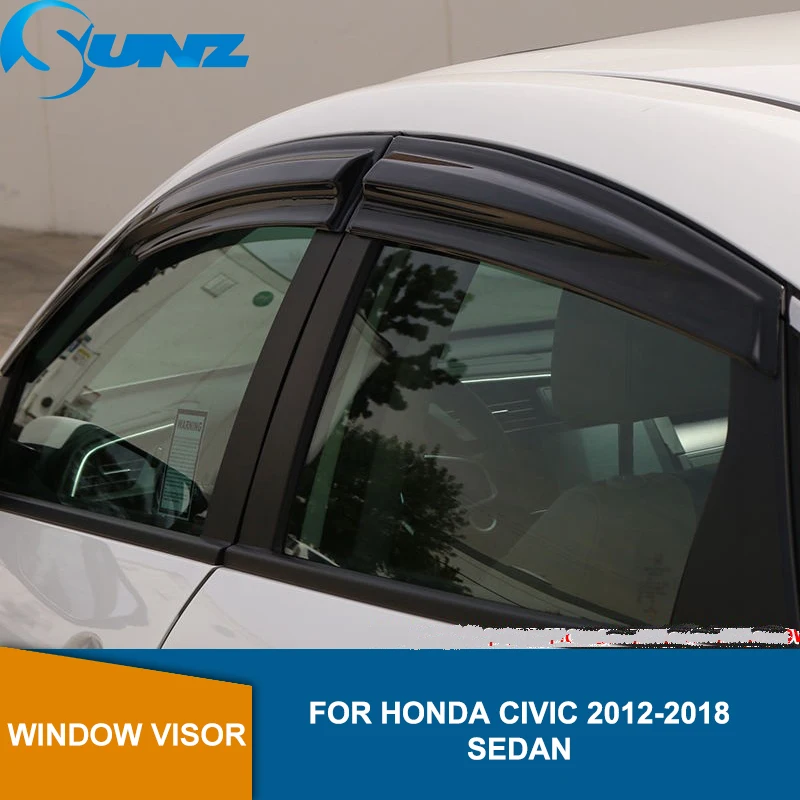 Для HONDA CIVIC 2012 2018 окно козырек Дефлектор Дождь гвардии для 2013 2014 2015 2016 2017 седан