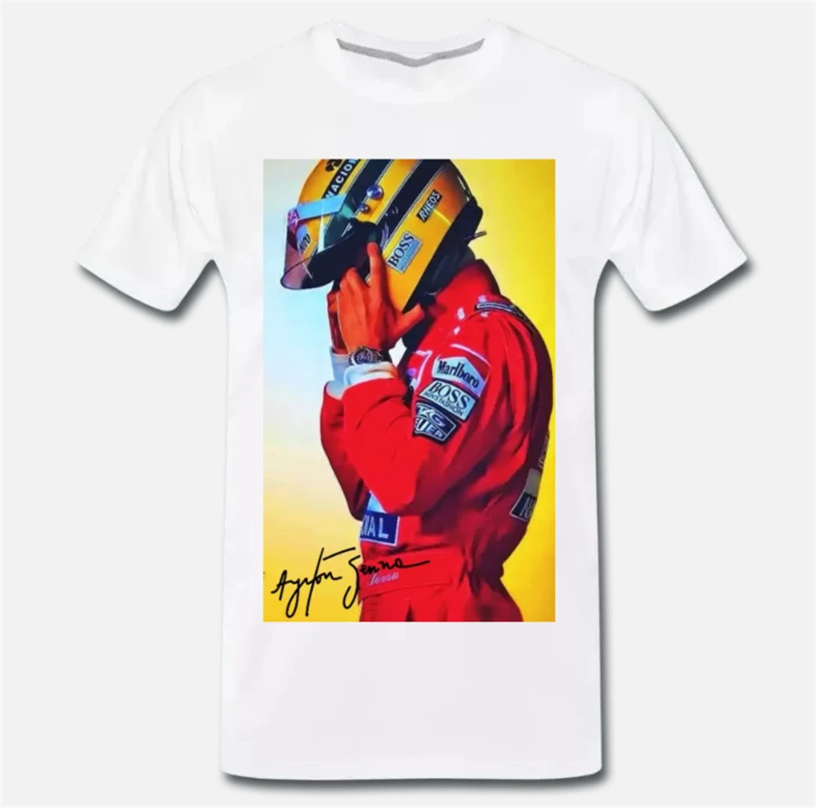 

T-Shirt Meme Tribute Ayrton Senna Formula 1 Pilot Brazil-Auto 501 Tee Shirt Casual Plus Size