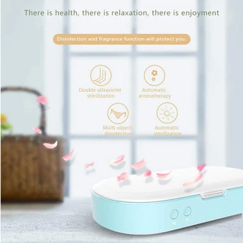 

UVC Sterilize Box Multifunctional Portable Ultraviolet Disinfection Box For Jewelry Phone Mask With Aromatherapy Esterilizador
