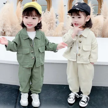 

Baby Boys Clothing Sets Kids 3PCS Coat T-shirt Pants Children Corduroy Autumn Winter Long Sleeve Baby Boys Outfits