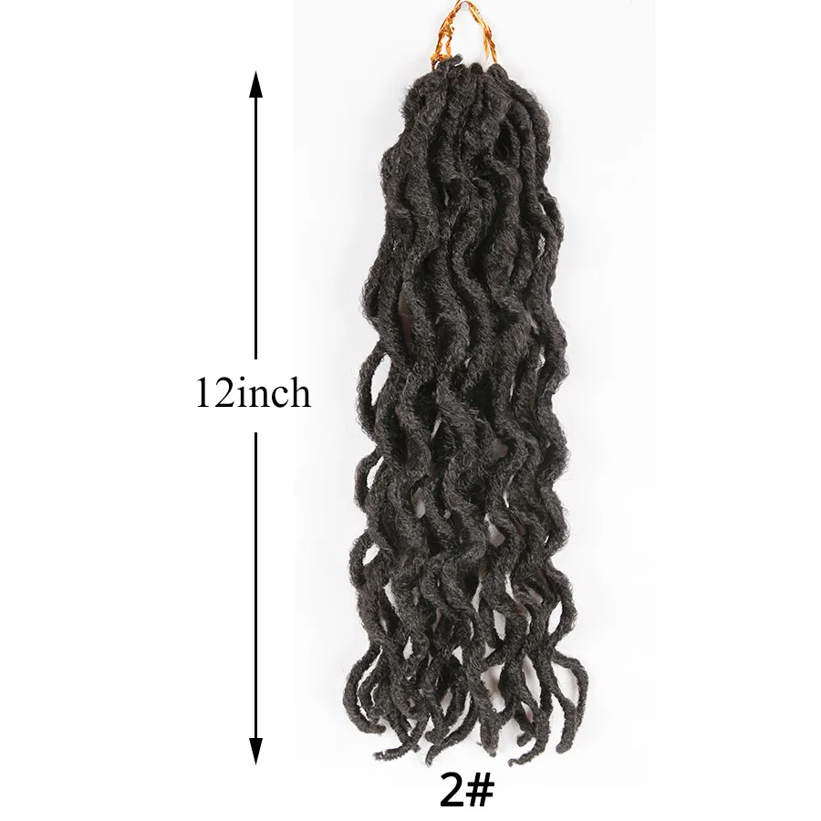 Alileader чистые волосы для плетения наращивания 12 дюймов искусственные локоны в стиле Crochet косички 6 шт. синтетическое волокно африканские волосы для женщин - Цвет: 2