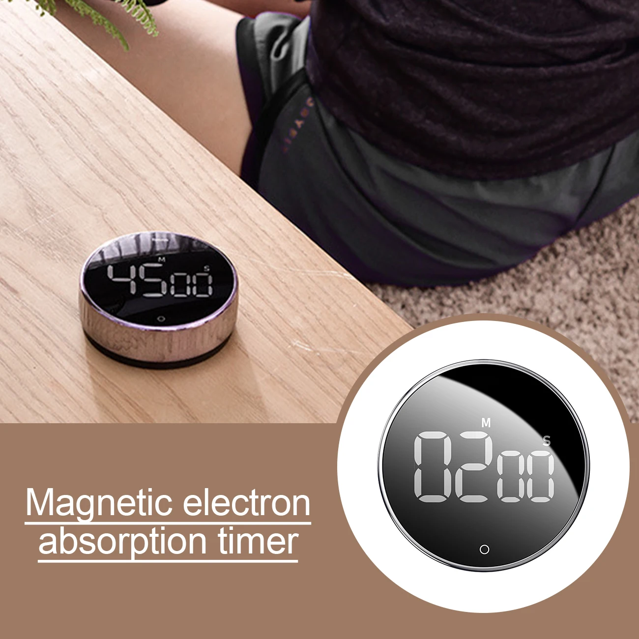Kitchen Timer Magnetic Digital For Cooking Shower Reminder LED Counter Alarm Clock Manual Electronic Countdown | Дом и сад
