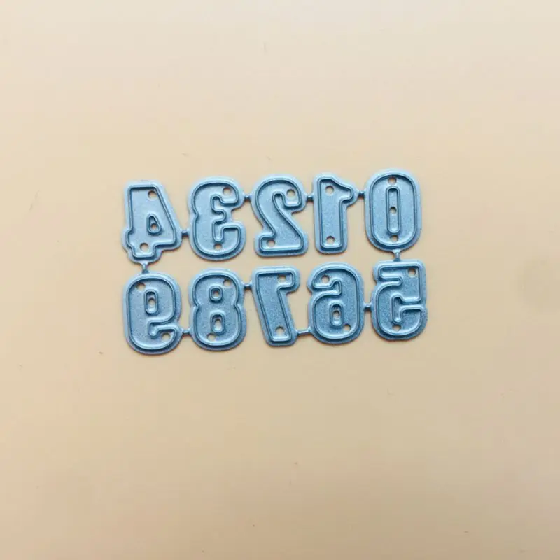 숫자 금속 절단 다이 스텐실 스크랩북 DIY 앨범 스탬프 종이 엠보싱