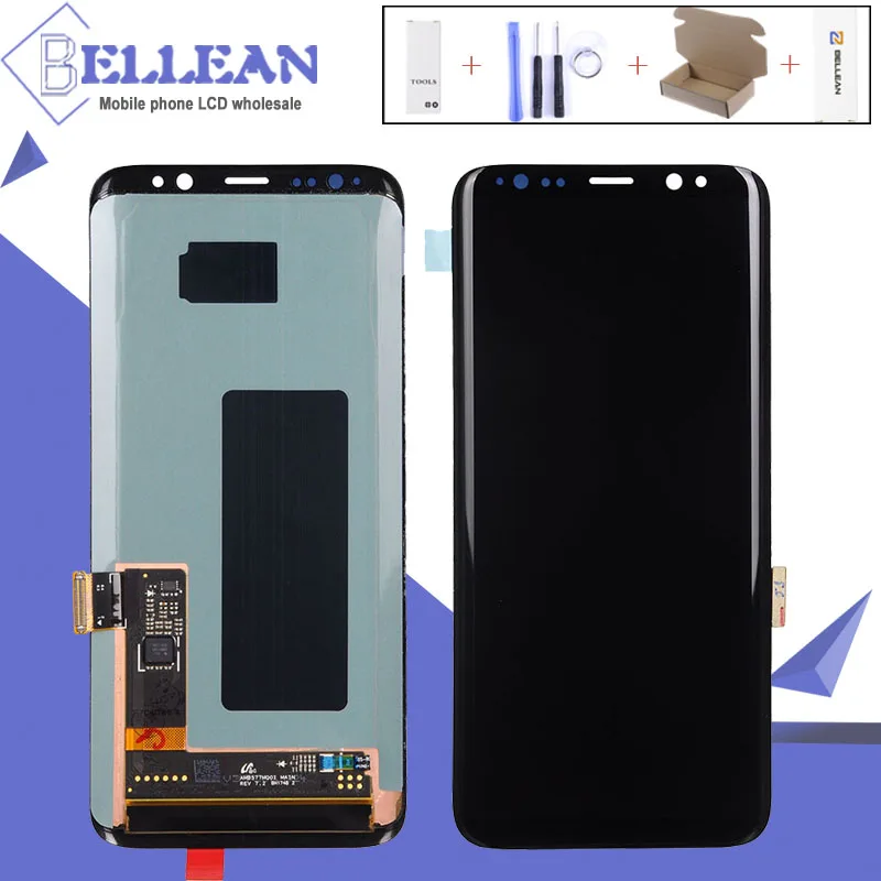 

Catteny Super Amoled For Samsung Galaxy S8 LCD Display Touch Panel Screen Digitizer Assembly G950F G950 Lcd Free Shipping