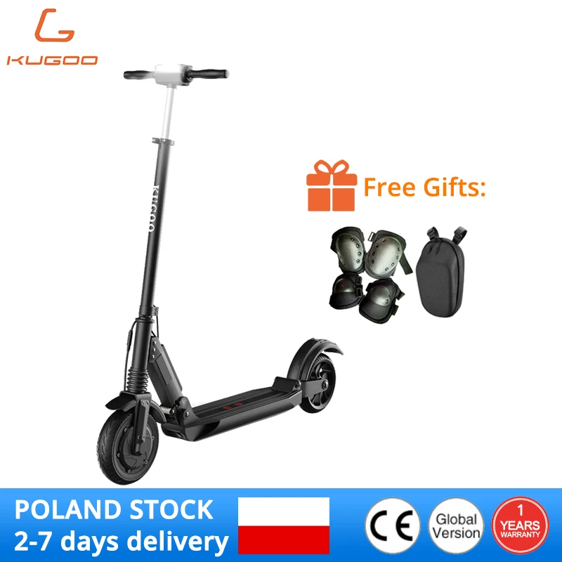 Складной электрический скутер KUGOO S1 350 Вт 8 дюймов 30 км