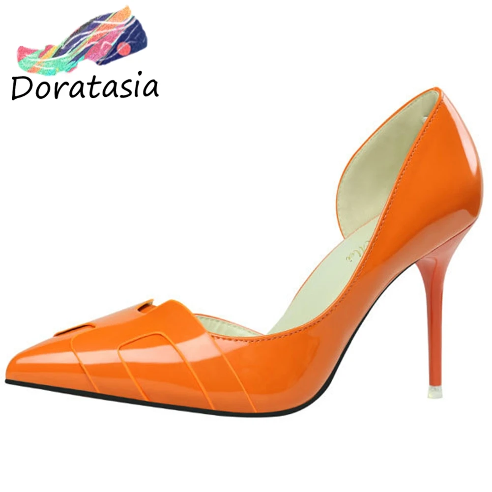 

DORATASIA Brand New Girl Fashion Pointed Toe Spring Summer Pumps Thin High Heels Pumps Women Party Ol Sexy Ins Hot Shoes Woman