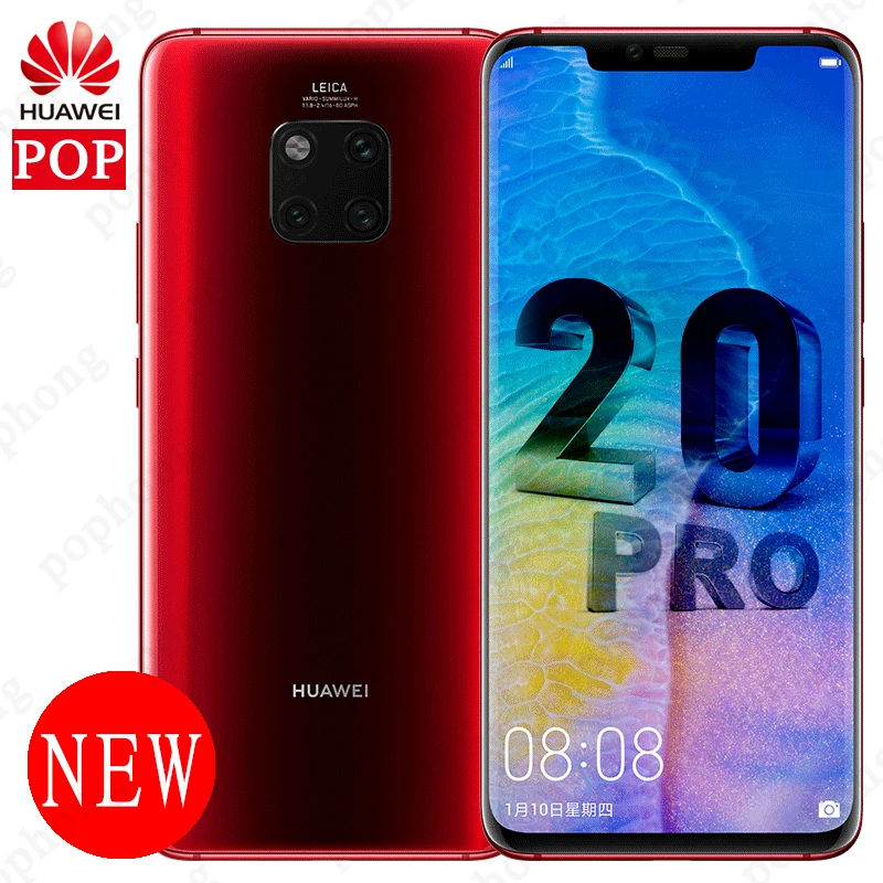 Оригинальный смартфон huawei mate 20 Pro 6 39 дюймов Kirin 980 Восьмиядерный Android 9 0