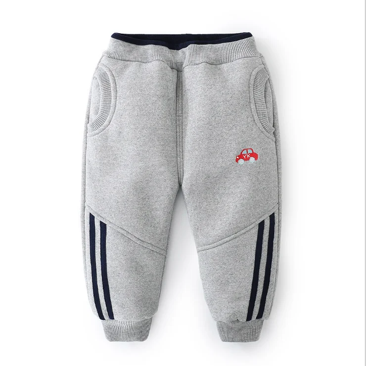 Boys warm pants winter kids casual cotton thick velvet trousers for baby boys children sports snow wear clothing boys outfits - Цвет: picture color