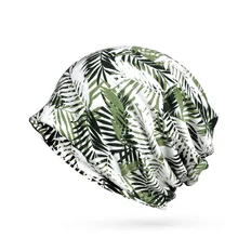 Головной убор для мужчин и женщин из хлопка с рисунком листьев для спорта на открытом воздухе, альпинизма, верховой езды, защита от солнца, головной убор